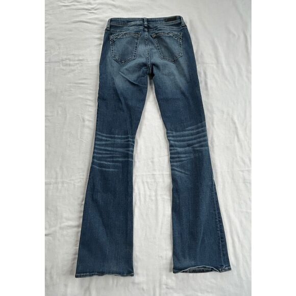 Buckle Black No. 53 Bootcut Jeans Size 28x36 Tall, Medium Wash Wisker Fading - Picture 7 of 10